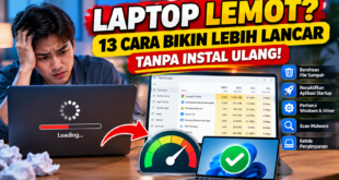 13 Cara Mengatasi Laptop Lemot Tanpa Instal Ulang Windows