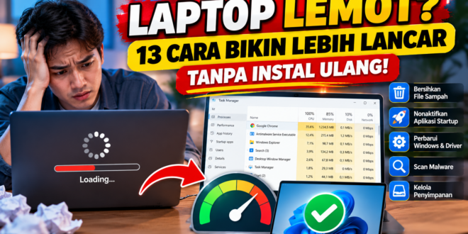 13 Cara Mengatasi Laptop Lemot Tanpa Instal Ulang Windows