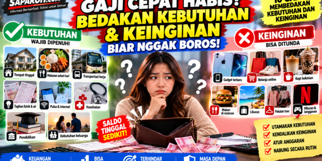 10 Cara Membedakan Kebutuhan dan Keinginan agar Tidak Boros